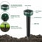 SolarPowered Ultrasonic Pest Repeller With LED Lights Mice Mole Gopher Snake Deterrent 13