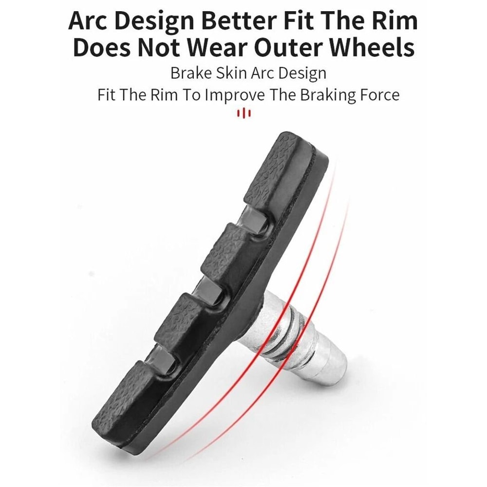 Pairs Of High Quality V Brake Pads For Bicycles Black 3