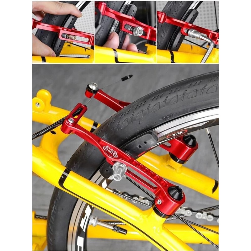 Pairs Of High Quality V Brake Pads For Bicycles Black 6