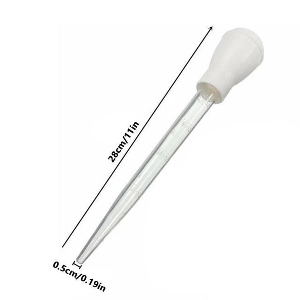 Meat Poultry Baster Heat Resistant BPAFree Turkey Syringe For Juicy Roasts 8