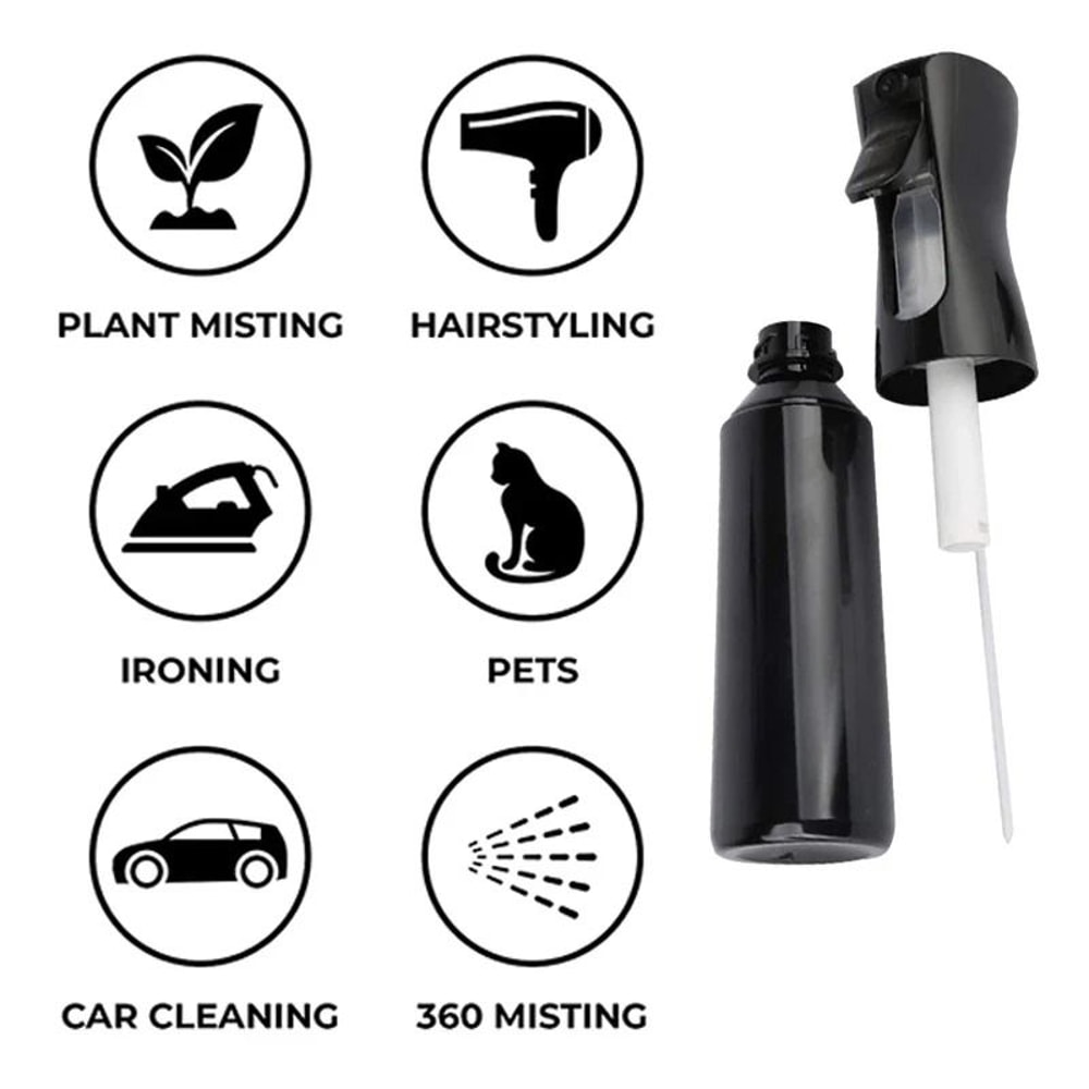 Continuous Mist Hair Spray Bottle Salon Water Sprayer For Hairdressing Plant Care 4
