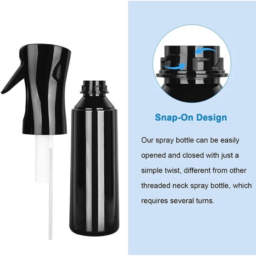 Continuous Mist Hair Spray Bottle Salon Water Sprayer For Hairdressing Plant Care 5