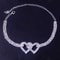 Double Heart Crystal Anklet Bracelet Love Barefoot Chain For Women 2