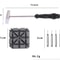 Watch Repair Link Remover Tool Kit Hammer Punch Pins Strap Holder For Quick Adjustmentss 1