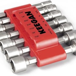 power nut driver bit set, quick change, hex shank, mm & sae impact