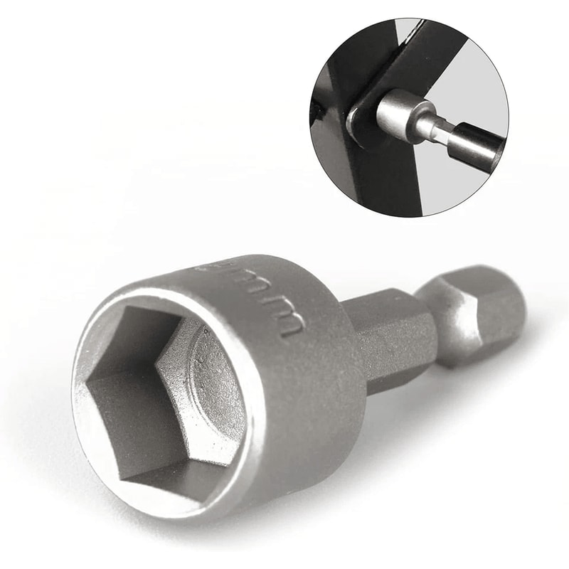 Power Nut Driver Bit Set Quick Change Hex Shank MM SAE Impact 8