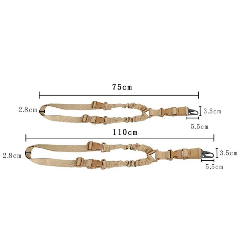 Heavy Duty Tactical Single Point Gun Sling With Quick Detach QD Buckle For Rifles Shotguns 2