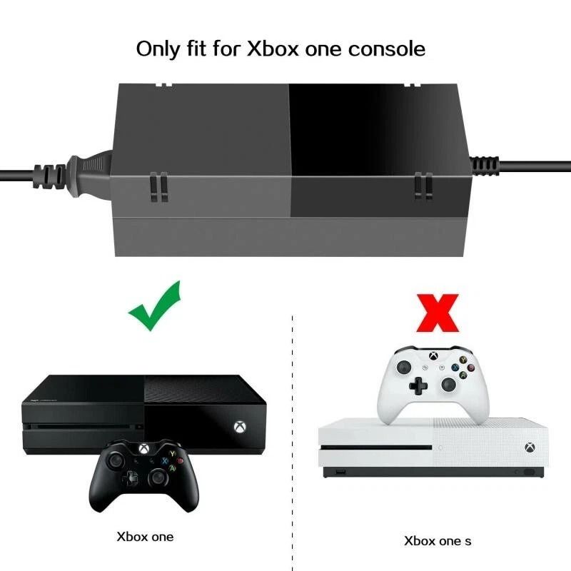Microsoft Xbox One AC Adapter Charger Power Supply Cord For Console Quiet Efficient 2