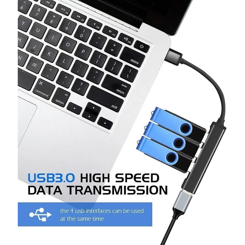 USBC To USB Hub Splitter For PC Mac IPad And MacBook Pro Port Expansion 1