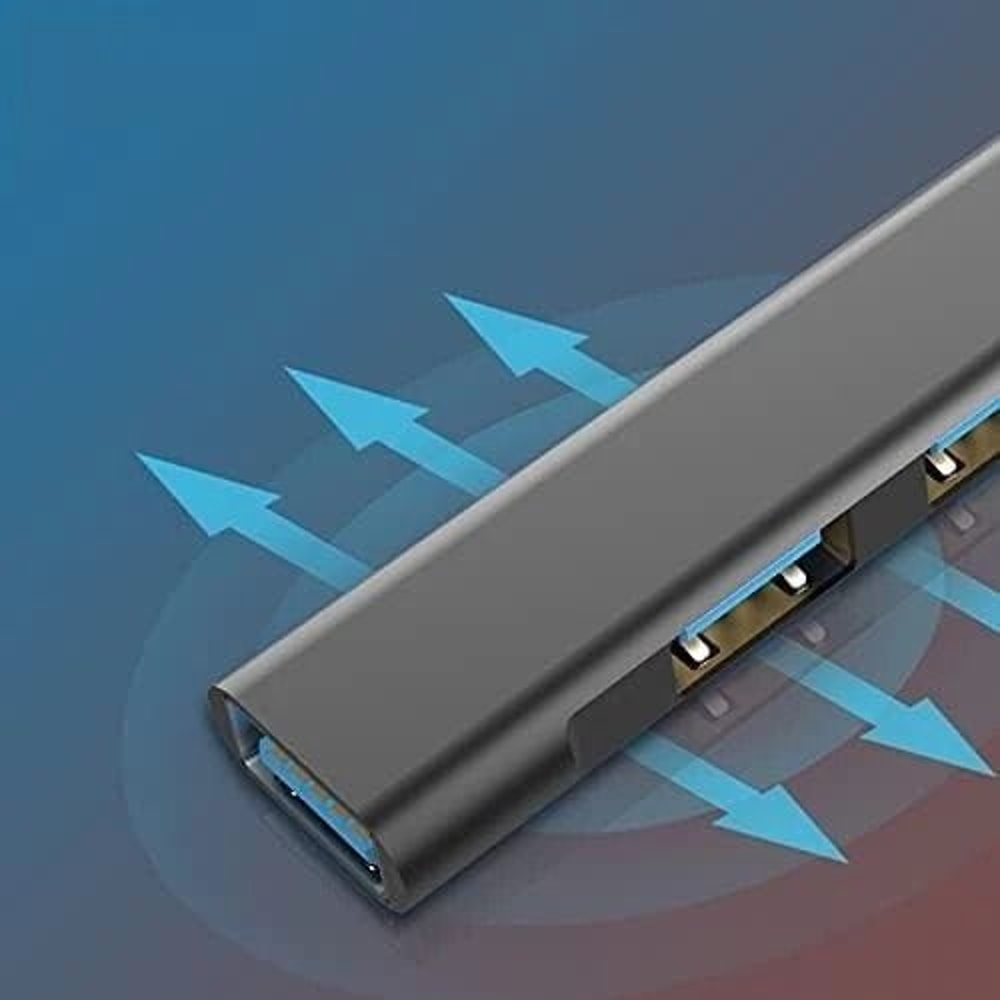 USBC To USB Hub Splitter For PC Mac IPad And MacBook Pro Port Expansion 5