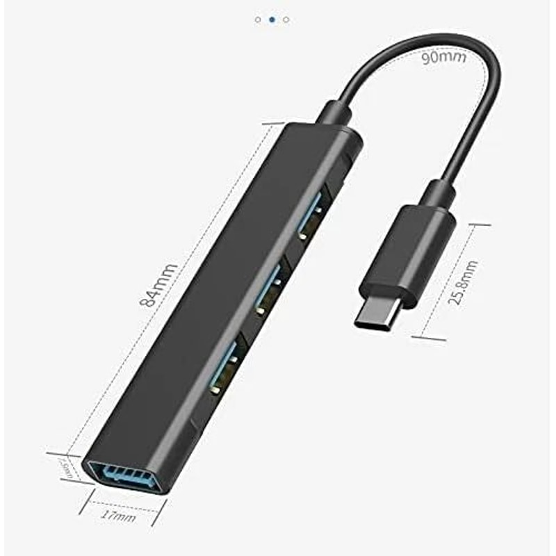 USBC To USB Hub Splitter For PC Mac IPad And MacBook Pro Port Expansion 6