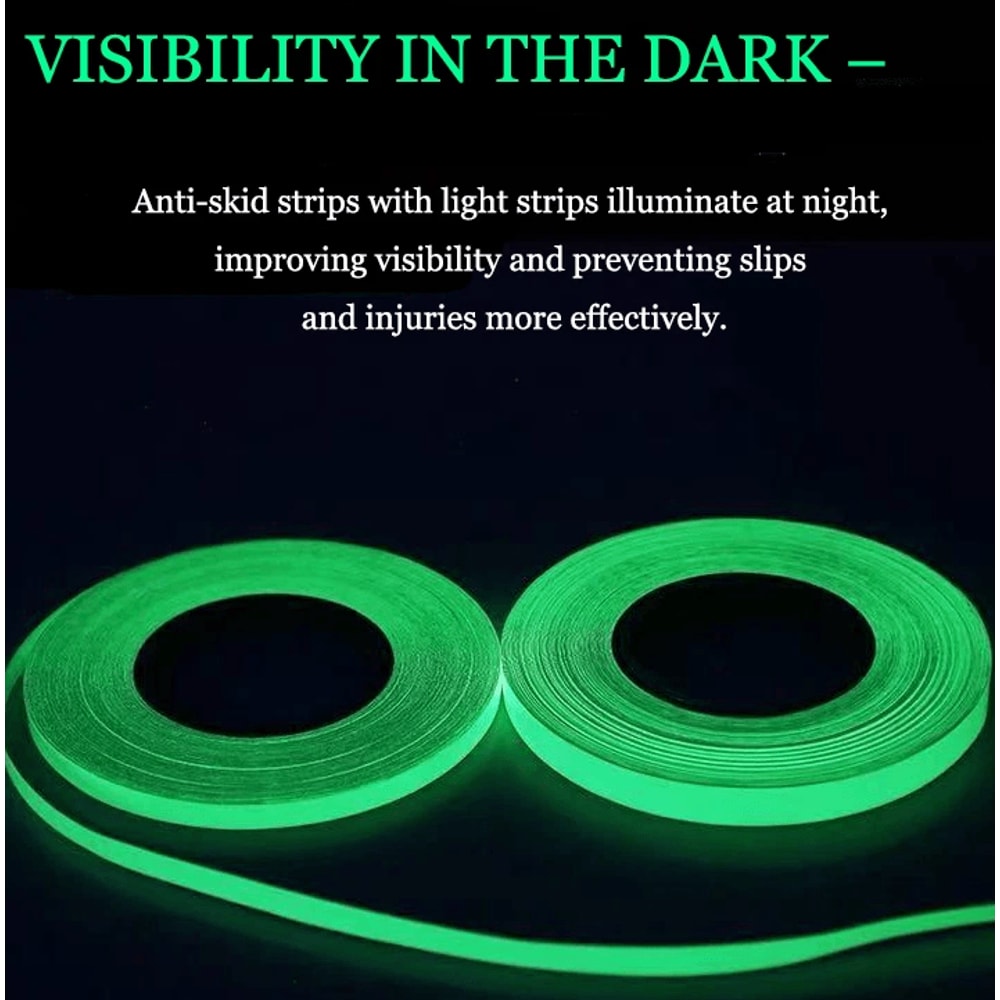 GlowintheDark Luminous Tape SelfAdhesive Fluorescent Wall Stickers Rolls For Safety Decoration 14