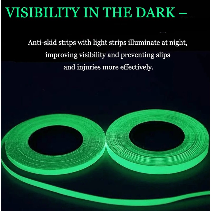 GlowintheDark Luminous Tape SelfAdhesive Fluorescent Wall Stickers Rolls For Safety Decoration 14