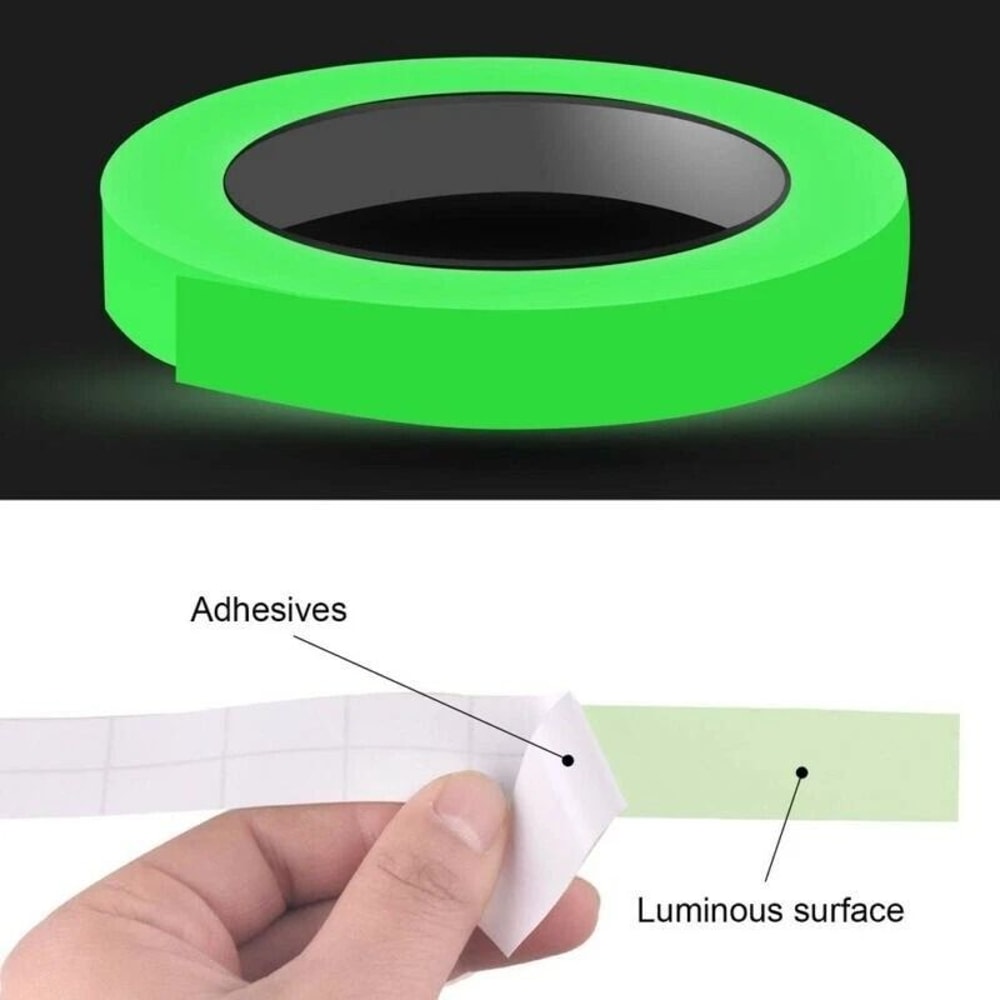 GlowintheDark Luminous Tape SelfAdhesive Fluorescent Wall Stickers Rolls For Safety Decoration 2