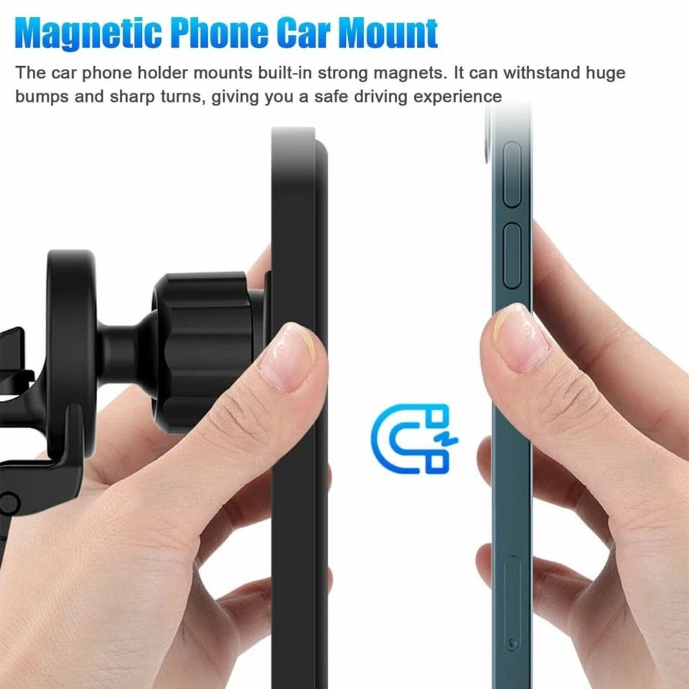 Magnetic Wireless Charger Car Mount Holder For IPhone Pro Max MagSafe Fast Charging Mount For IPhon 7