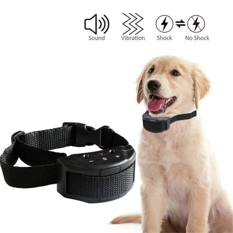 Automatic AntiBark Dog Collar For Large Medium And Small Dogs Humane Shock Sound Control For Barki 16