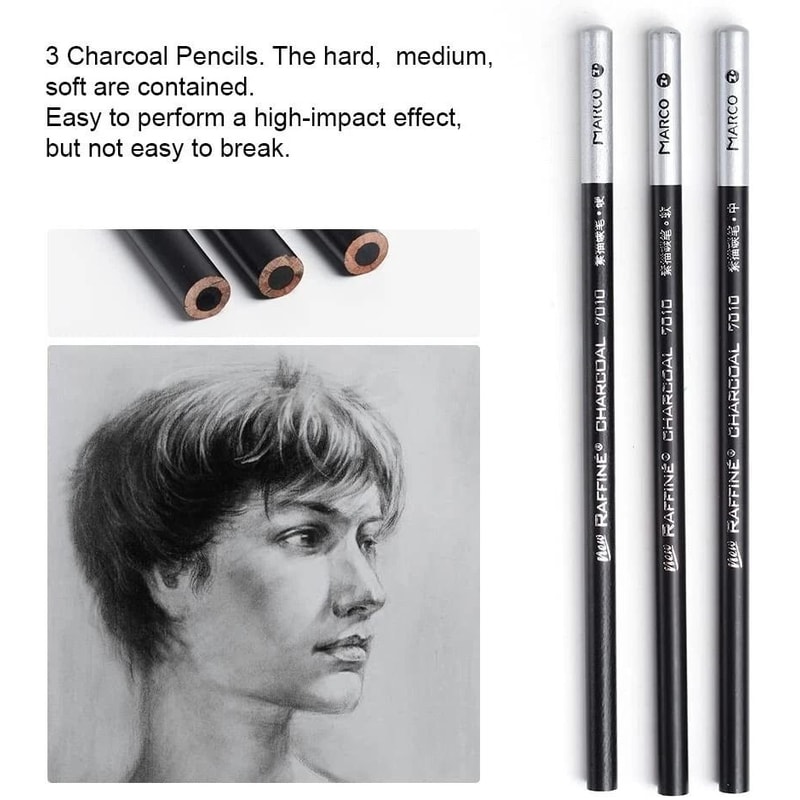 Professional Drawing Kit With Pencil Art Set Charcoal Drawing Tools Ideal For Artists And Sketchin 7