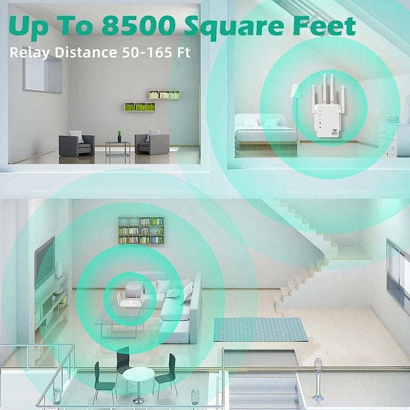 WiFi Range Extender Wireless Signal Booster For Home Network 5
