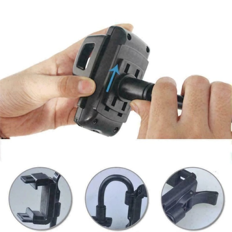 Universal Car Rearview Mirror Mount Stand Holder Cradle For Cell Phone GPS Adjustable NonSlip 1