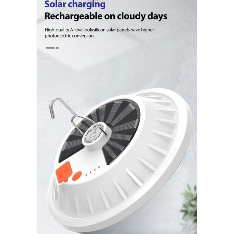 Rechargeable LED Outdoor Camping Lantern With USB Solar Charging 6