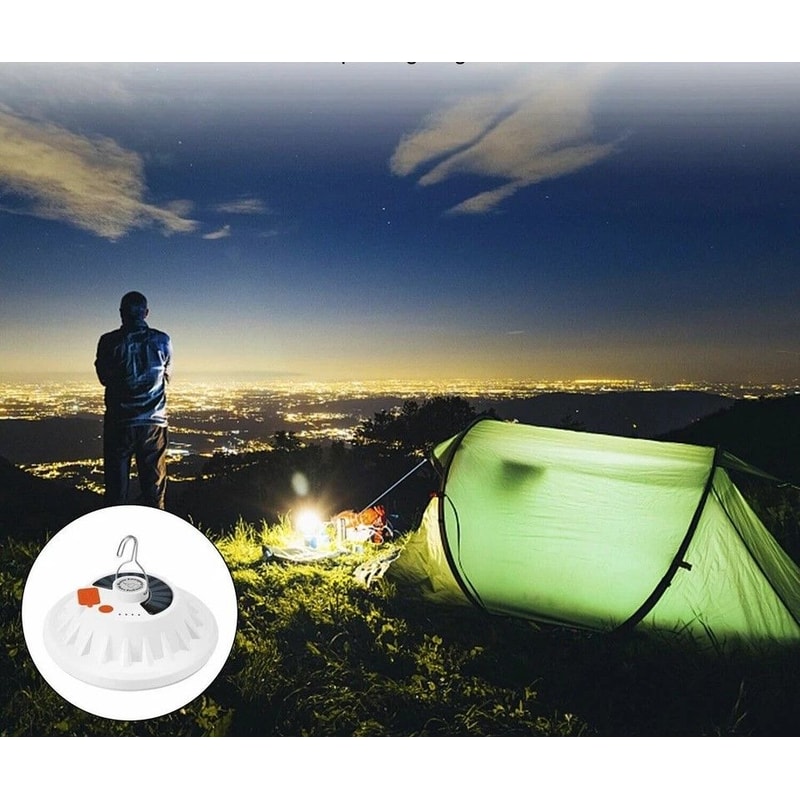 Rechargeable LED Outdoor Camping Lantern With USB Solar Charging 0