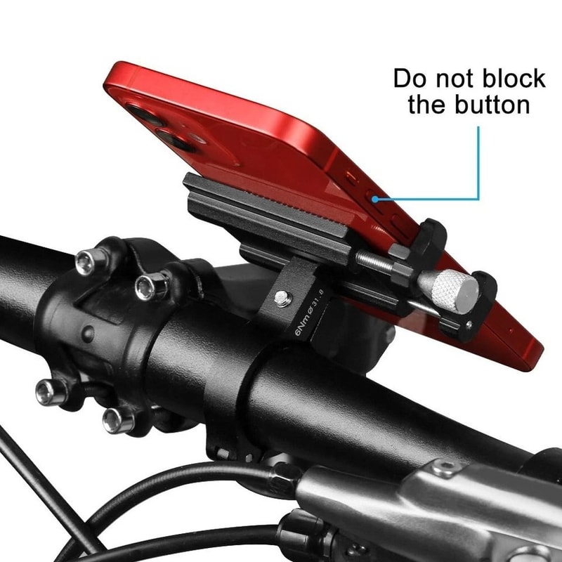 Premium Aluminum Universal Bike Phone Mount Handlebar Bracket Secure Motorcycle Phone Holder 7