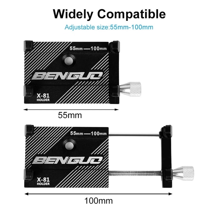 Premium Aluminum Universal Bike Phone Mount Handlebar Bracket Secure Motorcycle Phone Holder 15