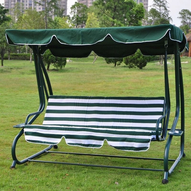 Replacement Swing Canopy Cover For Patio Garden Swing UVResistant Waterproof Stylish 0