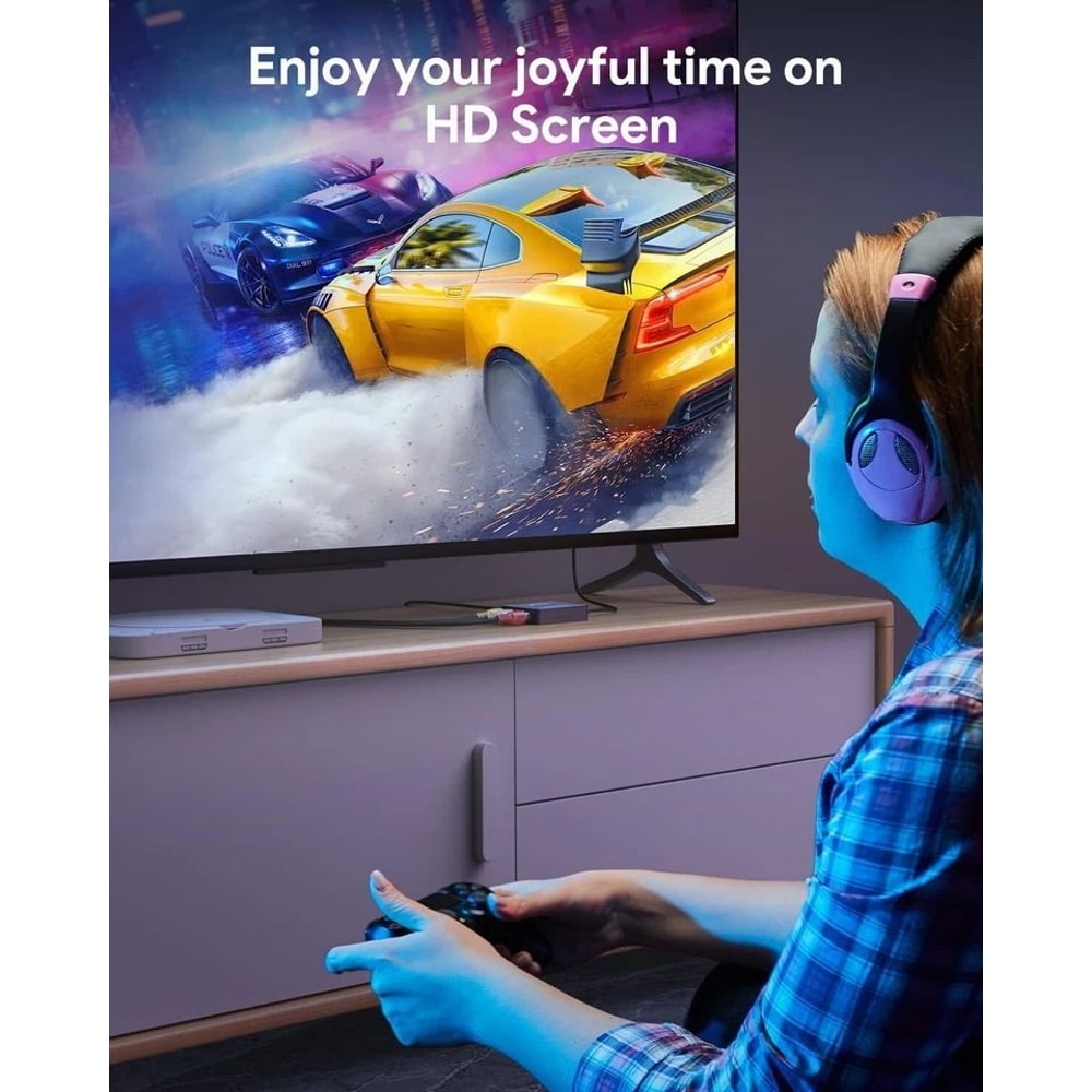 RCA To HDMI Converter Adapter HD AV To HDMI For TV Audio Video 6