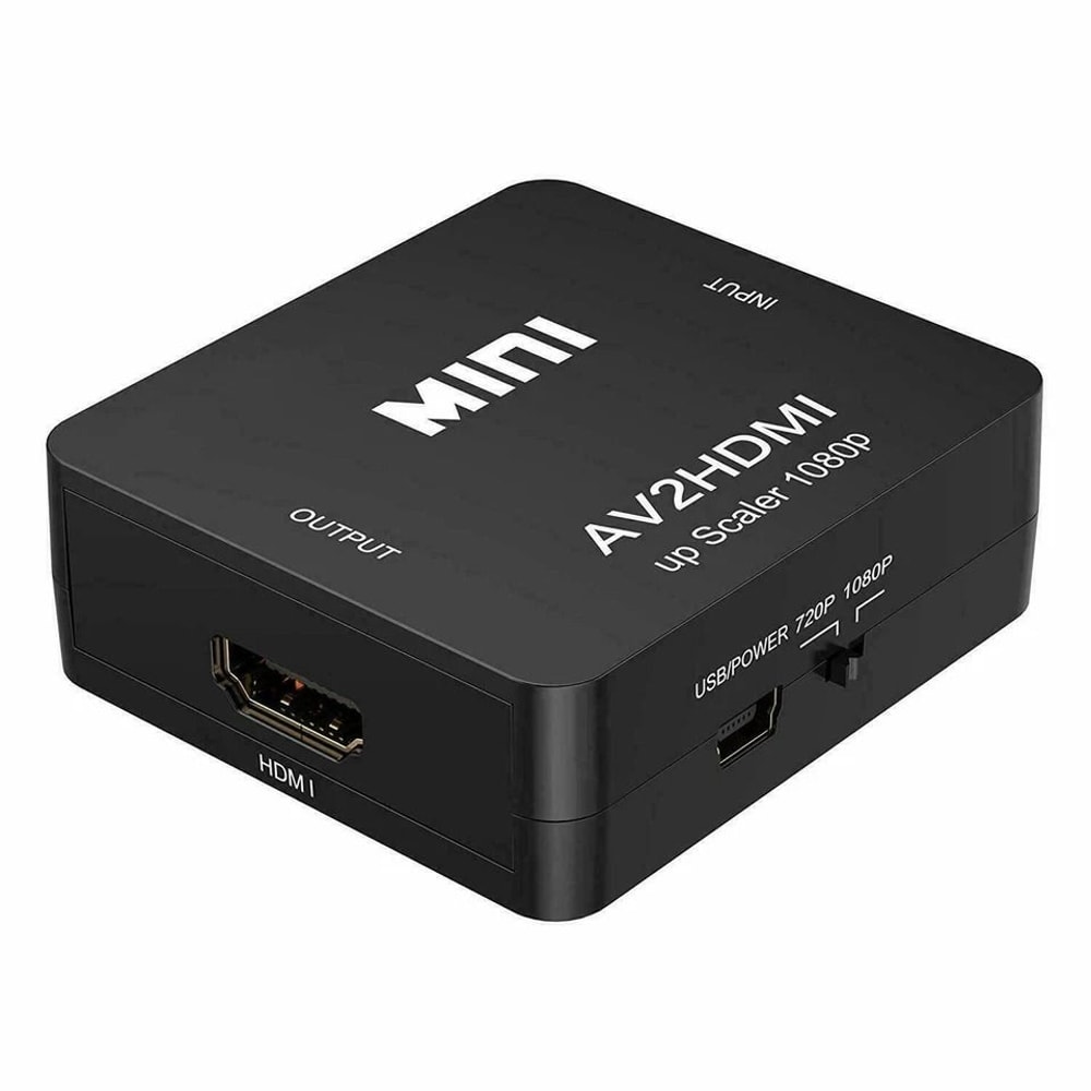 RCA To HDMI Converter Adapter HD AV To HDMI For TV Audio Video 0