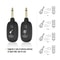 UHF Wireless Guitar System With Builtin Rechargeable Battery Transmitter Receiver For Seamless Per 5