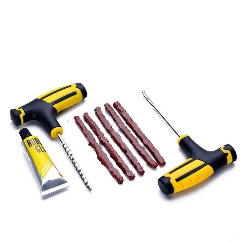 Tire Repair Kit For Cars Trucks Motorcycles Flat Tire Fix For Home Roadside Repairs 10