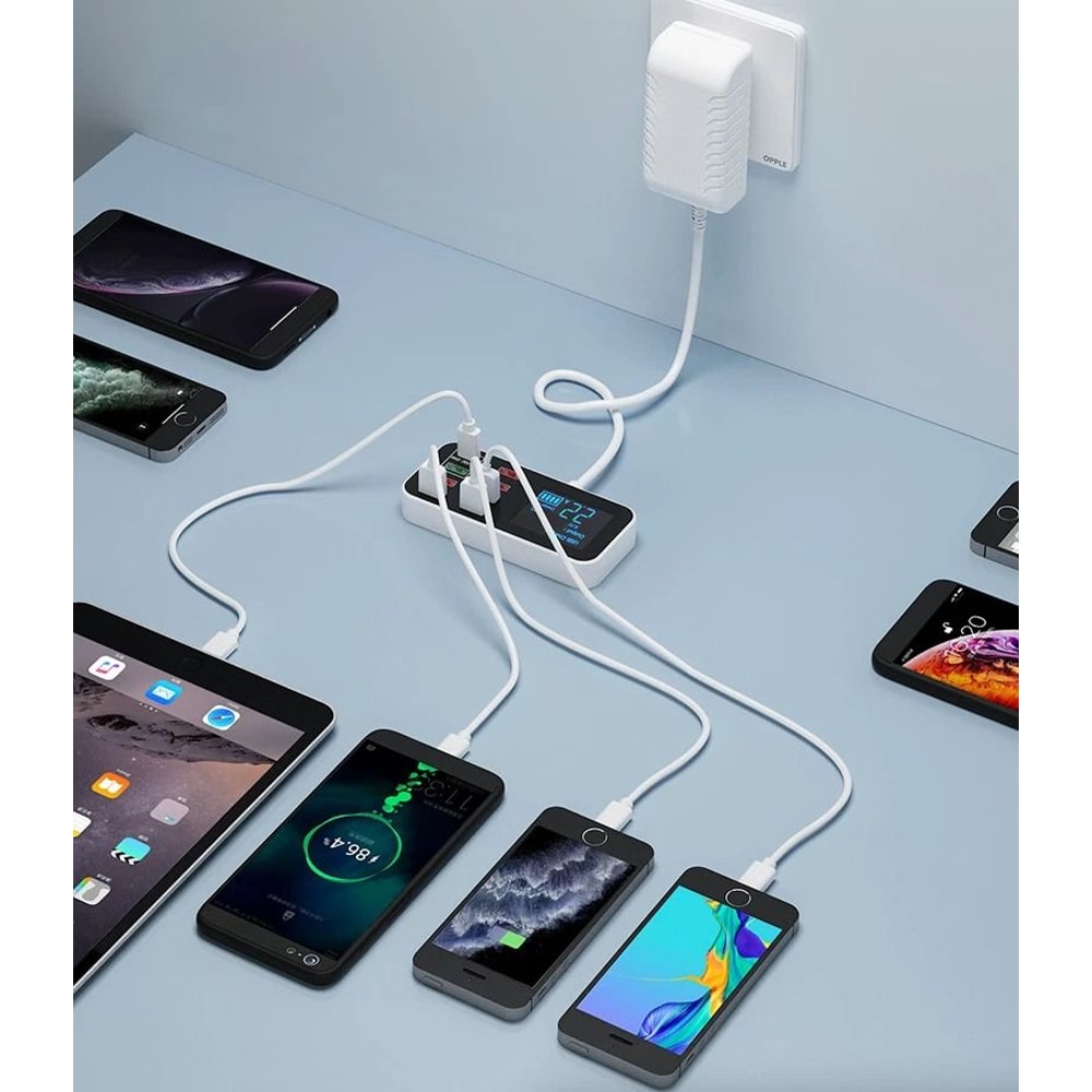 MultiPort USB Charging Station Port Desktop Hub With Quick Charge Technology 5