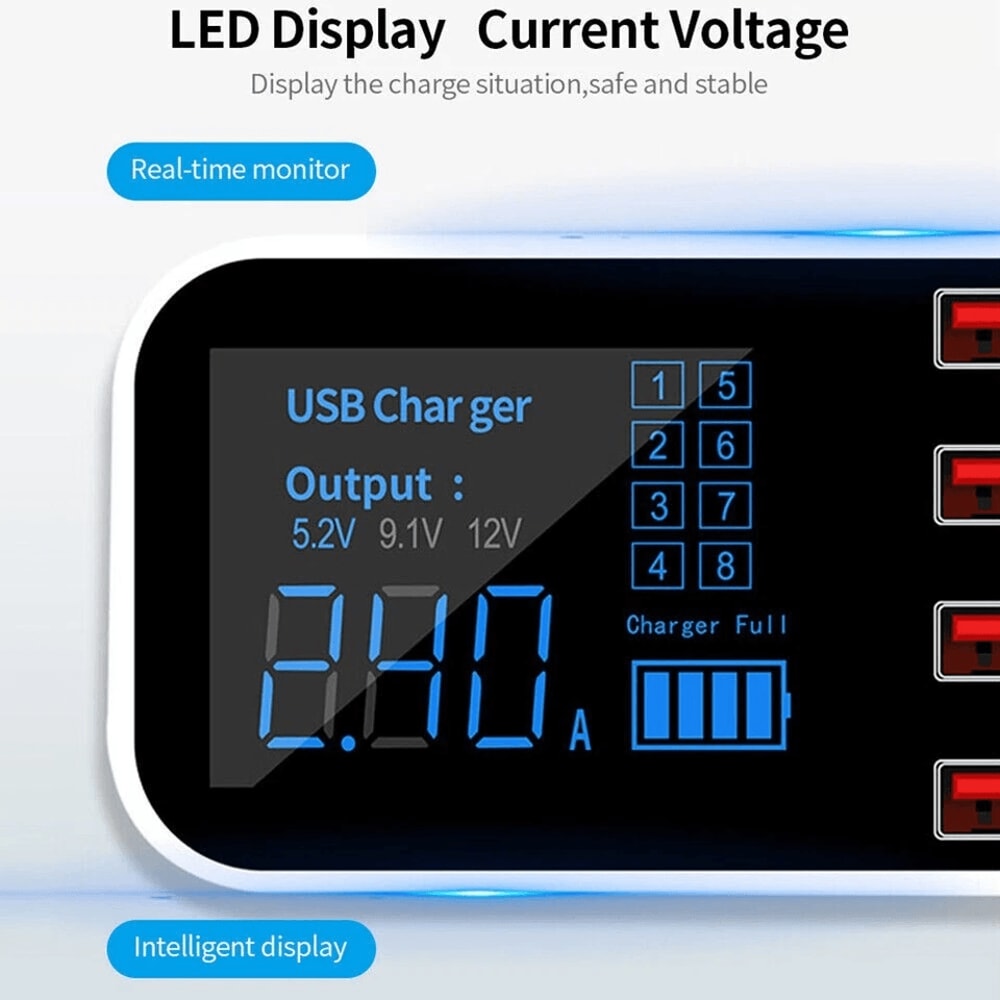 MultiPort USB Charging Station Port Desktop Hub With Quick Charge Technology 14