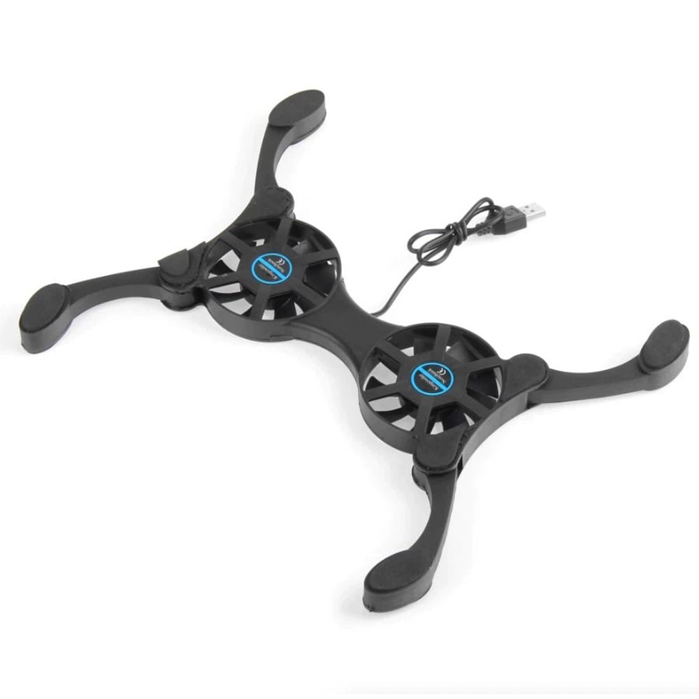 Dual USB Laptop Cooling Pad Stand With Foldable Design For Portable Cooling And Ergonomic Support 12