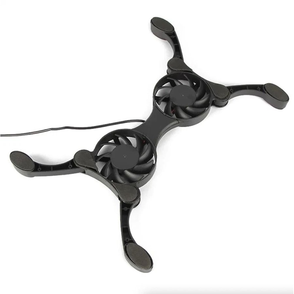 Dual USB Laptop Cooling Pad Stand With Foldable Design For Portable Cooling And Ergonomic Support 5