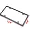 HighQuality Stainless Steel License Plate Frame Durable RustResistant Black Metal Tag Cover 1