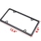 HighQuality Stainless Steel License Plate Frame Durable RustResistant Black Metal Tag Cover 1