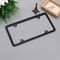 HighQuality Stainless Steel License Plate Frame Durable RustResistant Black Metal Tag Cover 4