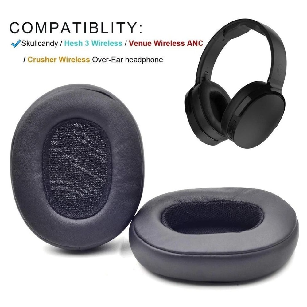 Replacement Ear Pads Cushions Covers For Skullcandy Crusher Hesh Wireless Headphones 2