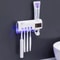 UV Toothbrush Sterilizer Automatic Toothpaste Dispenser Rechargeable FamilySized Holder 5