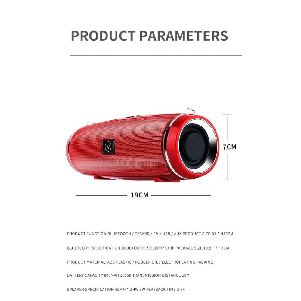 Wireless Bluetooth Speaker With LOUD Bass Waterproof Outdoor Stereo USBTF Strap 12