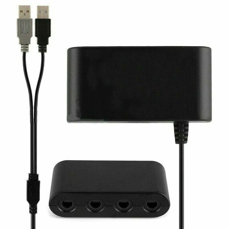 GameCube Controller Adapter For Nintendo Switch Wii U PC Port USB Adapter With Turbo Mode 3