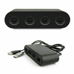 gamecube controller adapter for nintendo switch, wii u & pc port usb adapter with turbo mode