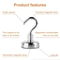 Neodymium Magnetic Hooks Heavy Duty Clamping Magnet Hook Hangers For Home Office 7