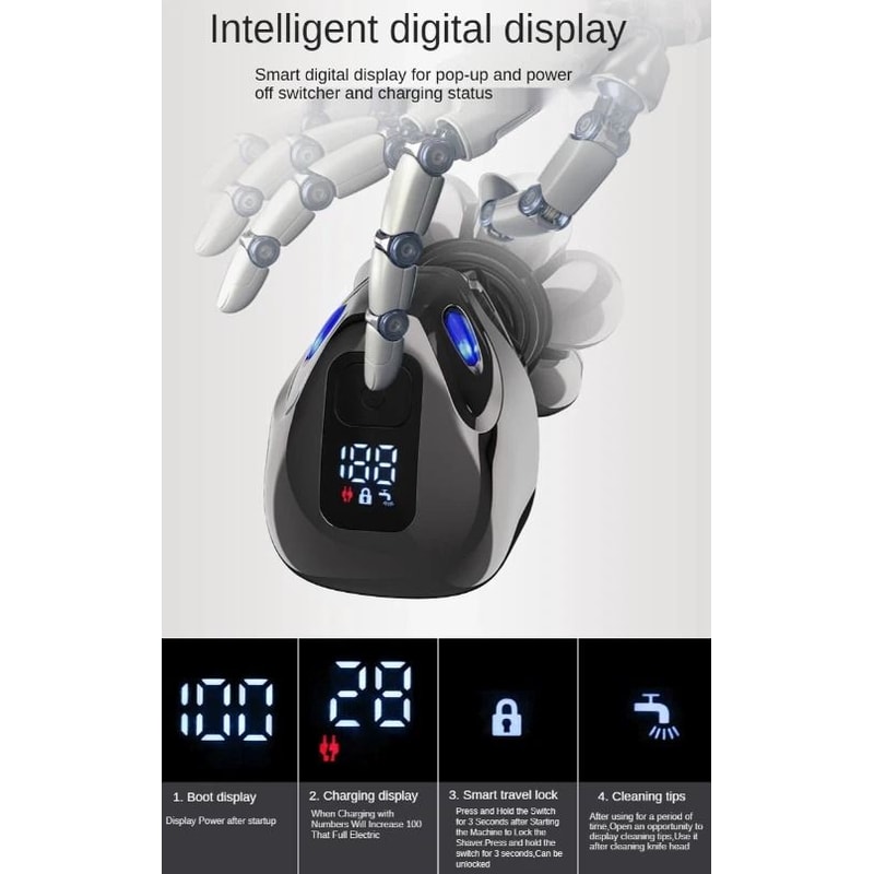 Premium Head Cordless Electric Head Shaver Grooming Kit For Men 8