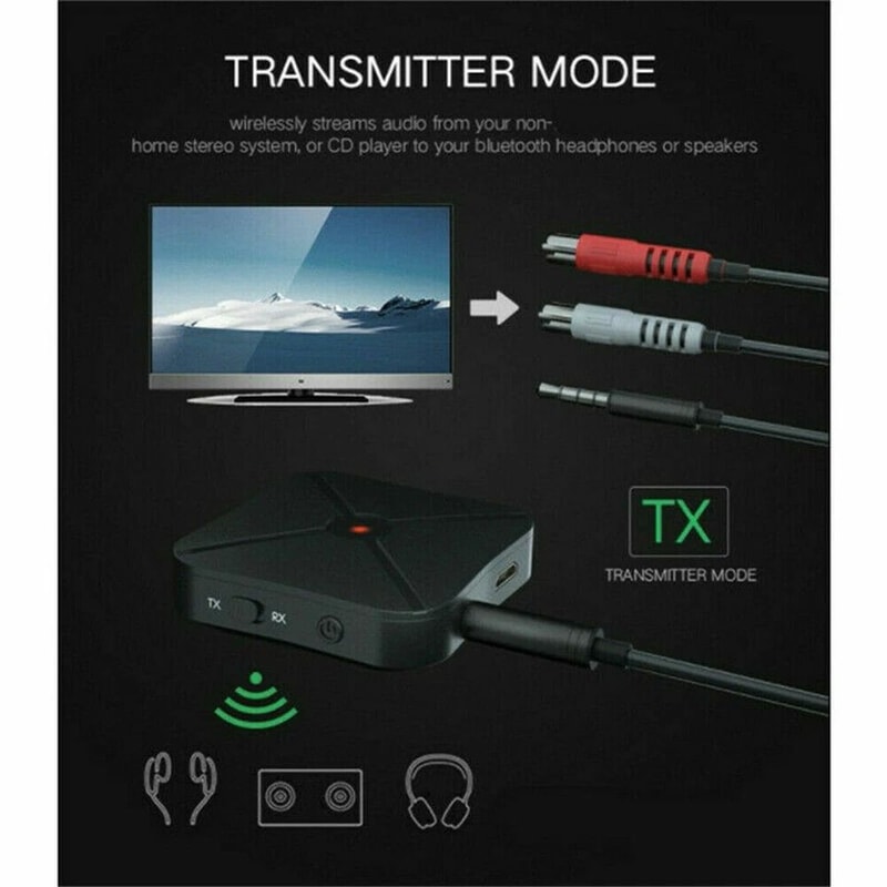 Bluetooth Transmitter And Receiver Wireless Audio Adapter For TV And Home Stereo Systems 2