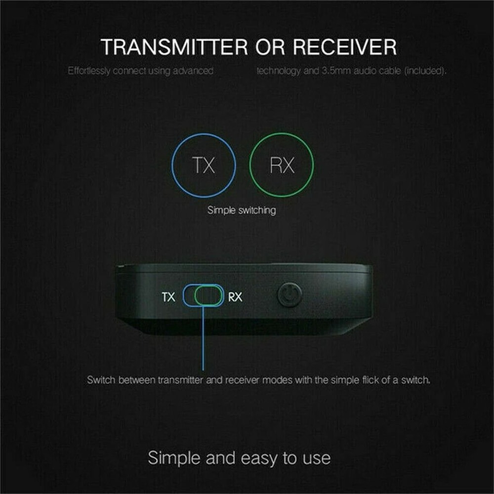 Bluetooth Transmitter And Receiver Wireless Audio Adapter For TV And Home Stereo Systems 4