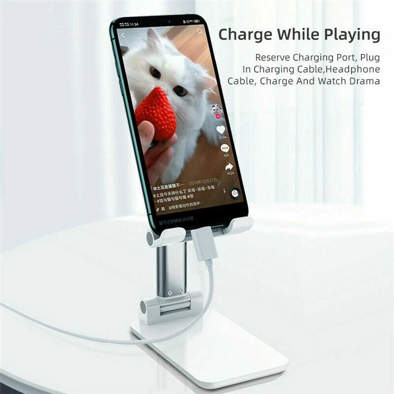Adjustable Cell Phone Tablet Stand Universal Desktop Holder Mount For Mobile Phones IPads IPhones 2