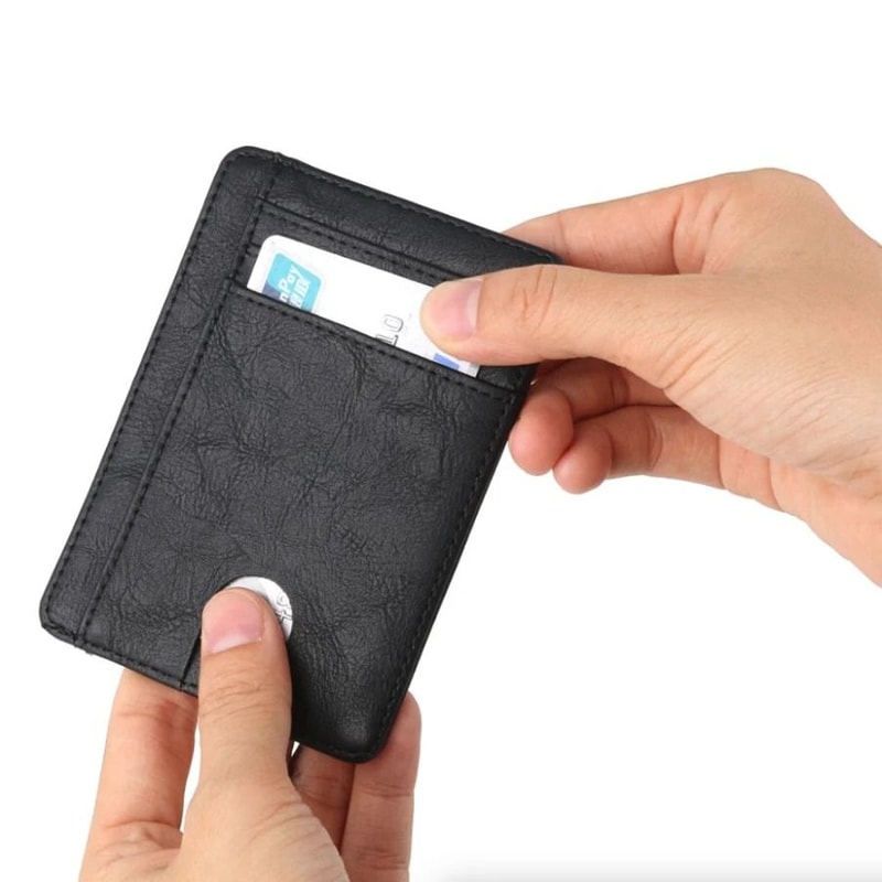 Premium Slim Leather RFID Blocking Wallet Men Minimalist Credit Card ID Holder 7